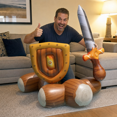Customer photo: Battle Float full size in living room